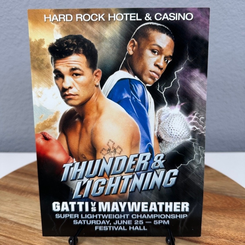 2005 VTG Arturo Gatti Floyd Mayweather Thunder Lightning Hard Rock Boxing Card
